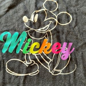 #119D Disney Mickey with rainbow lettering, size small